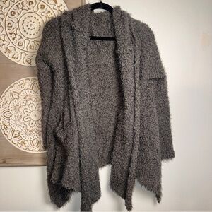 VICI Fuzzy Knit Open Front Cardigan Thneed Gray S/M ✨